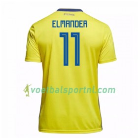 Zweden Elmander 11 Thuis Shirt WK voetbal 2018